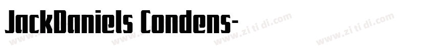 JackDaniels Condens字体转换